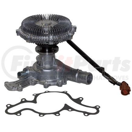 1250032 by GMB - Engine Water Pump with Severe Duty Fan Clutch