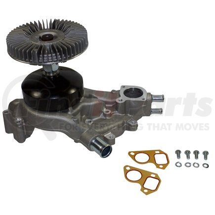 1300025 by GMB - Engine Water Pump with Severe Duty Fan Clutch