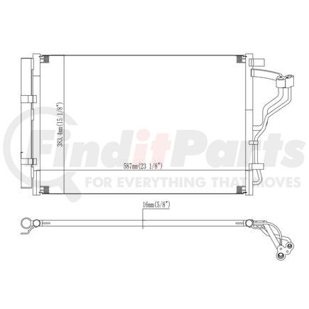 314959 by REACH COOLING - A/C Condenser