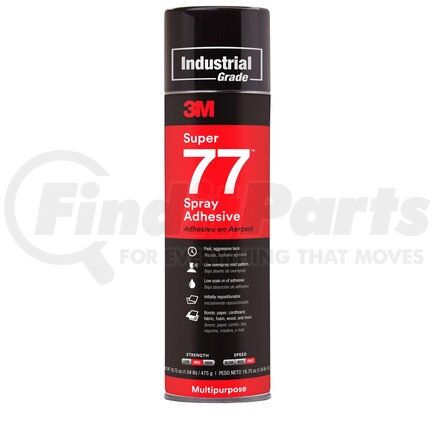 21210 by 3M - Super 77 Multipurpose Adhesive Aerosol, 24 fl oz Net Wt 16 3/4 oz