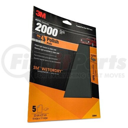 32044 by 3M - Imperial™ Wetordry™ Sheet 32044, 9" x 11", 2000, 5 sheets/pack