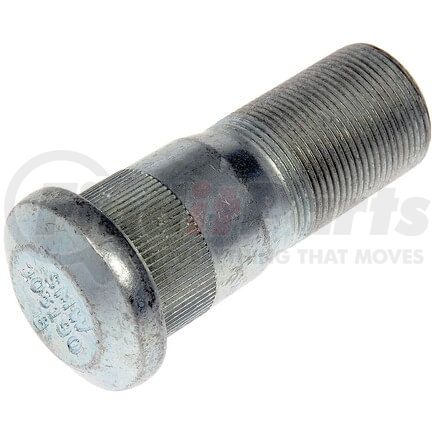 610-0378.5 by DORMAN - 1-1/8-16 Serrated Wheel Stud 1.235 in. - Knurl, 3.1 In. Length