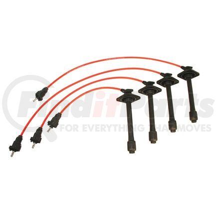 Bremi 634 Spark Plug Wire Set Karlyn-STI Spark Plug Wire Set; w/Straight Distributor Ends; w/o Coil Lead;