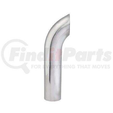 J024751 by DONALDSON - Exhaust Stack Pipe - 24.00 in. Chrome, Curved Style, OD Connection, 1.65 mm. wall thickness
