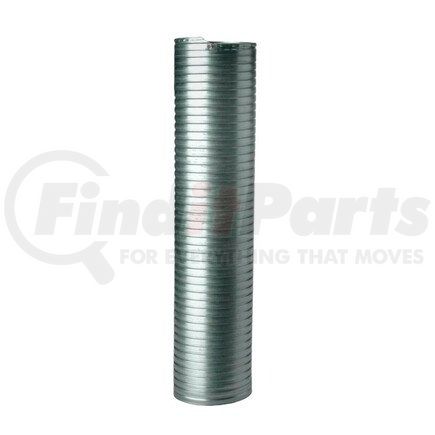 J034743 by DONALDSON - Flex Tube - 4" Inner Diameter, 36" Length, Galvanized Steel, ID Connection