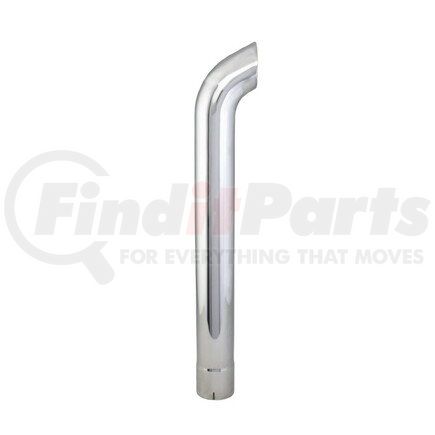 J034746 by DONALDSON - Exhaust Stack Pipe - 36.00 in., Chrome, Curved Style, ID Connection