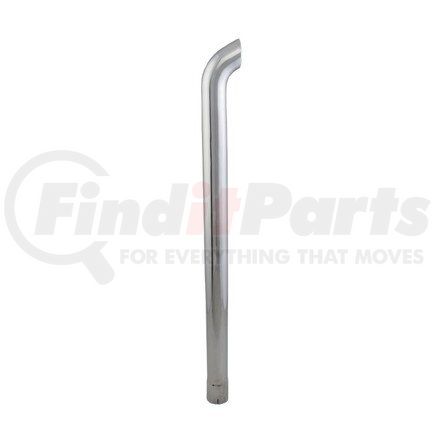 P207318 by DONALDSON - Exhaust Stack Pipe - 48.00 in., Chrome, Curved Style, ID Connection
