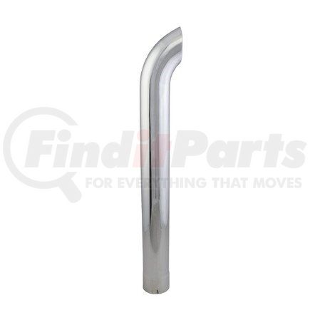 P207321 by DONALDSON - Exhaust Stack Pipe - 48.00 in., Chrome, Curved Style, ID Connection