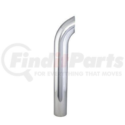 P208375 by DONALDSON - Exhaust Stack Pipe - 36.00 in., Chrome, Curved Style, OD Connection