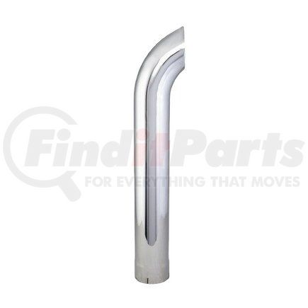 P216204 by DONALDSON - Exhaust Stack Pipe - 36.00 in., Chrome, Curved Style, ID Connection