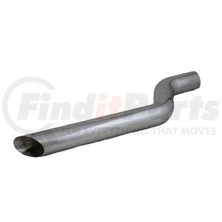 P224693 by DONALDSON - Exhaust Stack Pipe - 51.00 in. Overall length, OD Connection, Chrome