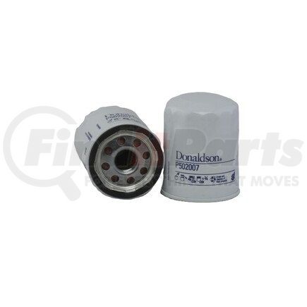 P502007 by DONALDSON - Engine Oil Filter - 3.35 in., Full-Flow Type, Spin-On Style, Cellulose Media Type, with Bypass Valve