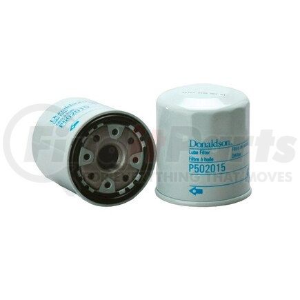 P502015 by DONALDSON - Engine Oil Filter - 2.91 in., Full-Flow Type, Spin-On Style, Cellulose Media Type, with Bypass Valve