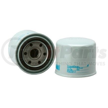 P502017 by DONALDSON - Engine Oil Filter - 3.30 in., Combination Type, Spin-On Style, Cellulose Media Type, with Bypass Valve