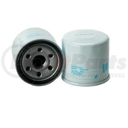 P502067 by DONALDSON - Engine Oil Filter - 2.56 in., Full-Flow Type, Spin-On Style, Cellulose Media Type, with Bypass Valve