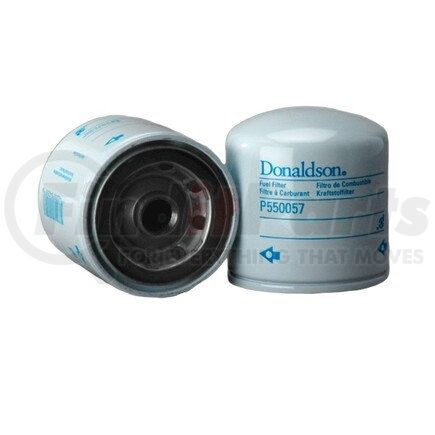 P550057 by DONALDSON - Fuel Filter - 3.39 in., Spin-On Style, Cellulose Media Type