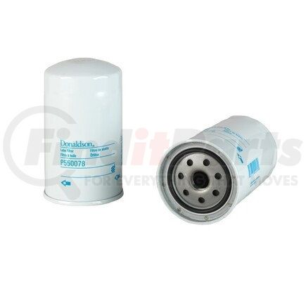 P550078 by DONALDSON - Engine Oil Filter - 5.67 in., Full-Flow Type, Spin-On Style, Cellulose Media Type