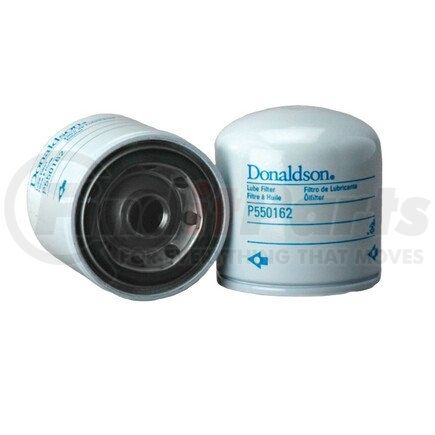 P550162 by DONALDSON - Engine Oil Filter - 3.39 in., Full-Flow Type, Spin-On Style, Cellulose Media Type, with Bypass Valve