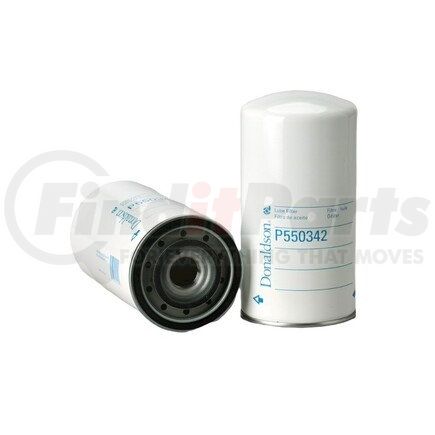 P550342 by DONALDSON - Engine Oil Filter - 9.06 in., Full-Flow Type, Spin-On Style, Cellulose Media Type, with Bypass Valve