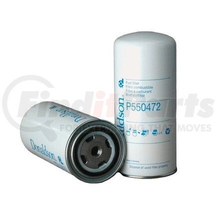 P550472 by DONALDSON - Fuel Filter - 8.35 in., Spin-On Style, Cellulose Media Type