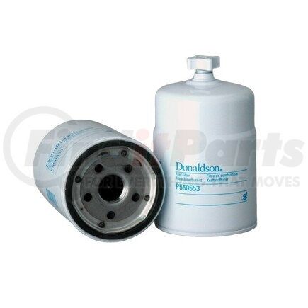 P550553 by DONALDSON - Fuel Water Separator Filter - 6.23 in., Water Separator Type, Spin-On Style, Not for Marine Applications