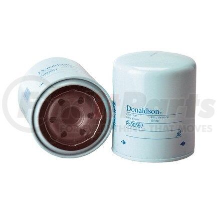 P550597 by DONALDSON - Engine Oil Filter - 4.80 in., Combination Type, Spin-On Style, with Bypass Valve