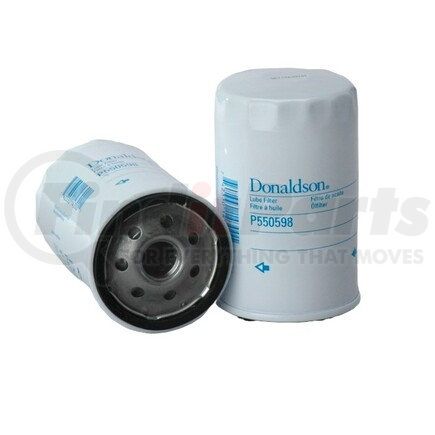 P550598 by DONALDSON - Engine Oil Filter - 4.84 in., Spin-On Style, Full-Flow Type