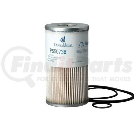 P550736 by DONALDSON - Fuel Water Separator Filter - 6.76 in., 7.03 in. Overall length, Water Separator Type, Cartridge Style