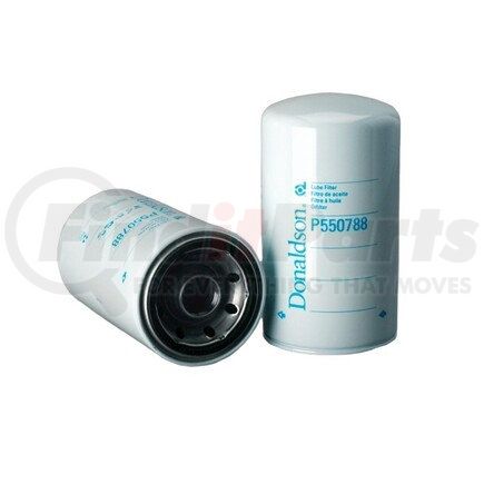 P550788 by DONALDSON - Engine Oil Filter - 9.61 in., Full-Flow Type, Spin-On Style, Cellulose Media Type