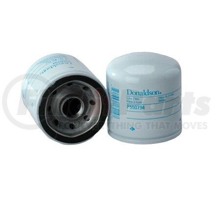 P550794 by DONALDSON - Engine Oil Filter - 3.27 in., Full-Flow Type, Spin-On Style, Cellulose Media Type, with Bypass Valve