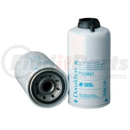 P550847 by DONALDSON - Fuel Water Separator Filter - 7.64 in., Water Separator Type, Spin-On Style, Composite Media Type