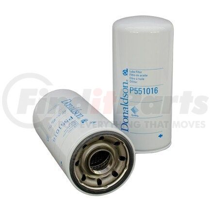 P551016 by DONALDSON - Engine Oil Filter - 10.24 in., Full-Flow Type, Spin-On Style, Synthetic Media Type, with Bypass Valve