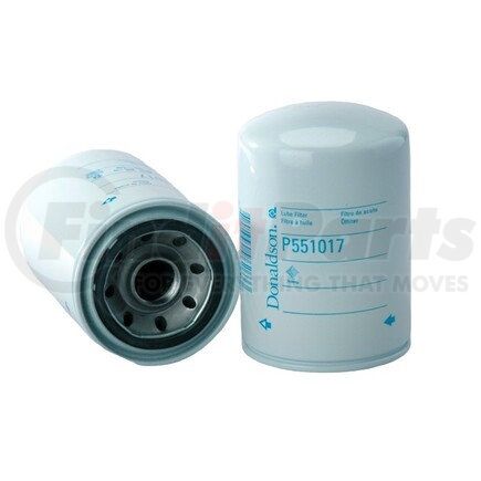 P551017 by DONALDSON - Engine Oil Filter - 5.35 in., Full-Flow Type, Spin-On Style, Synthetic Media Type