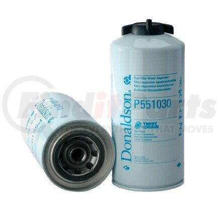 P551030 by DONALDSON - Fuel Water Separator Filter - 9.60 in., Water Separator Type, Spin-On Style, Cellulose Media Type, Not for Marine Applications