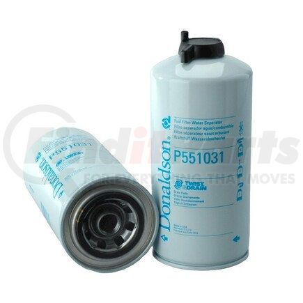P551031 by DONALDSON - Fuel Water Separator Filter - 9.60 in., Water Separator Type, Spin-On Style, Cellulose Media Type, Not for Marine Applications