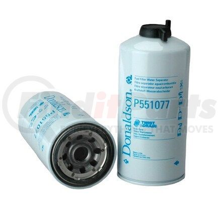 P551077 by DONALDSON - Fuel Water Separator Filter - 9.60 in., Water Separator Type, Spin-On Style, Not for Marine Applications