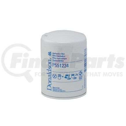 P551234 by DONALDSON - Hydraulic Filter - 5.66 in., Spin-On Style