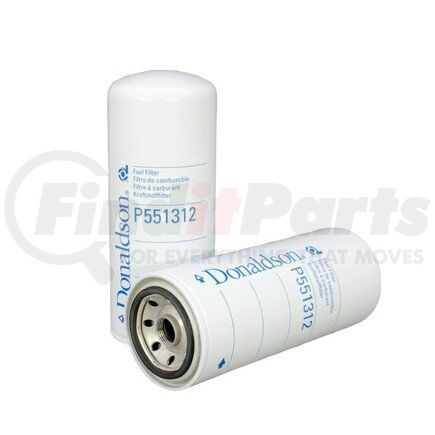P551312 by DONALDSON - Fuel Water Separator Filter - 9.17 in., Water Separator Type, Spin-On Style, Cellulose Media Type