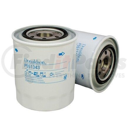 P551343 by DONALDSON - Engine Oil Filter - 5.31 in., Combination Type, Spin-On Style, Cellulose Media Type, with Bypass Valve