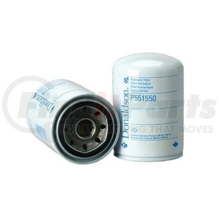 P551550 by DONALDSON - Hydraulic Filter - 5.35 in., Spin-On Style, Cellulose Media Type