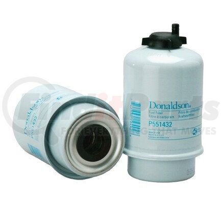 P551432 by DONALDSON - Fuel Water Separator Filter - 6.07 in., Water Separator Type, Cartridge Style, Cellulose, Silicone Media Type, Not for Marine Applications