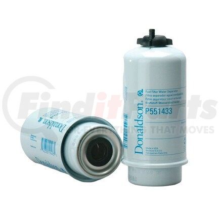 P551433 by DONALDSON - Fuel Water Separator Filter - 7.73 in., Water Separator Type, Cartridge Style, Cellulose, Silicone Media Type, Not for Marine Applications