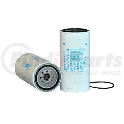 P551859 by DONALDSON - Fuel Water Separator Filter - 8.54 in., Water Separator Type, Spin-On Style