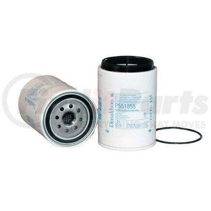 P551855 by DONALDSON - Fuel Water Separator Filter - 5.65 in., 6.11 in. Overall length, Primary Type, Spin-On Style