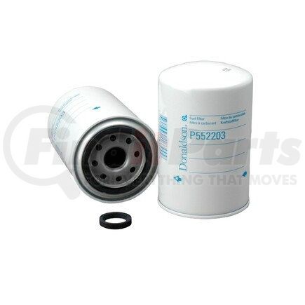 P552203 by DONALDSON - Fuel Filter - 5.35 in., Spin-On Style, Wire Mesh Media Type