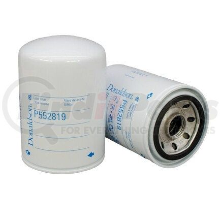 P552819 by DONALDSON - Engine Oil Filter - 5.35 in., Full-Flow Type, Spin-On Style, Cellulose Media Type, with Bypass Valve