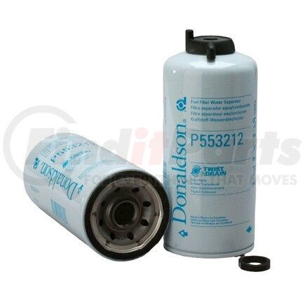 P553212 by DONALDSON - Fuel Water Separator Filter - 8.63 in., Water Separator Type, Spin-On Style, Cellulose Media Type