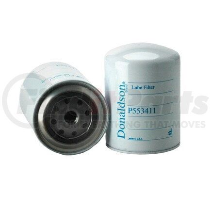 P553411 by DONALDSON - Engine Oil Filter - 5.83 in., Full-Flow Type, Spin-On Style, Cellulose Media Type, with Bypass Valve