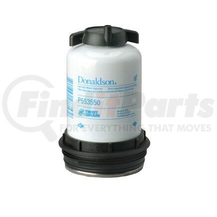 P553550 by DONALDSON - Fuel Water Separator Filter - 6.30 in., Water Separator Type, Spin-On Style