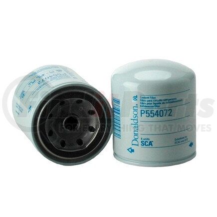 P554072 by DONALDSON - Engine Coolant Filter - 4.21 in., 11/16-16 UN thread size, Spin-On Style Cellulose Media Type, Cummins 3318201
